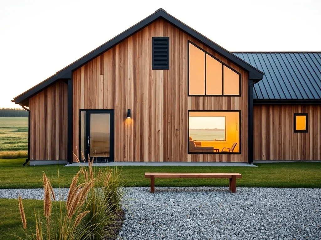 Dom w stylu stodoły – projekt, wnętrze, inspiracje